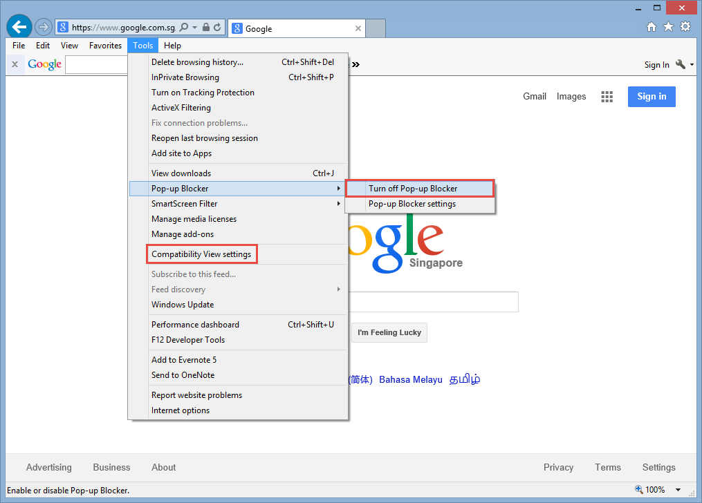 Supported Browsers